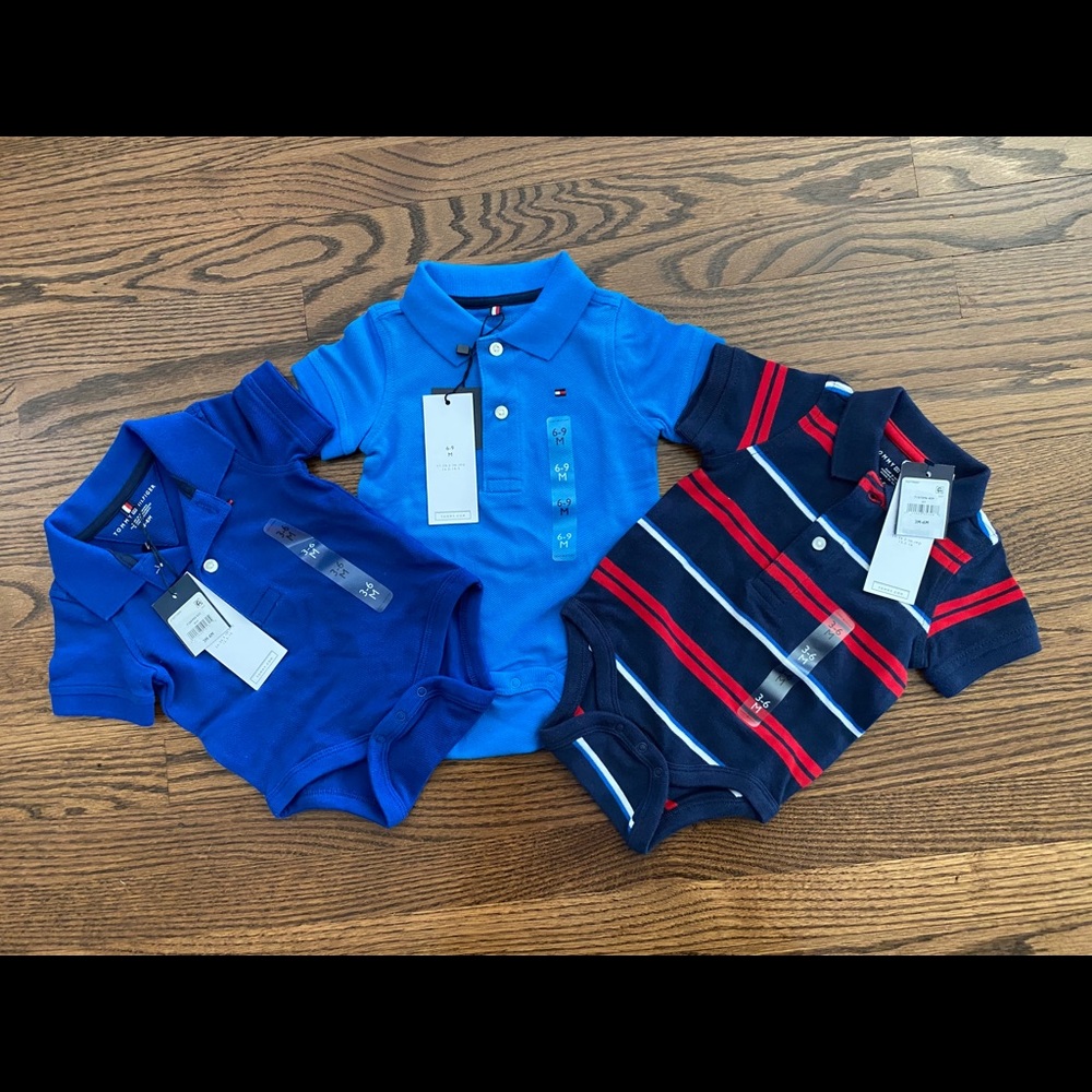 3-6M Tommy Hilfiger polo onesie bundle